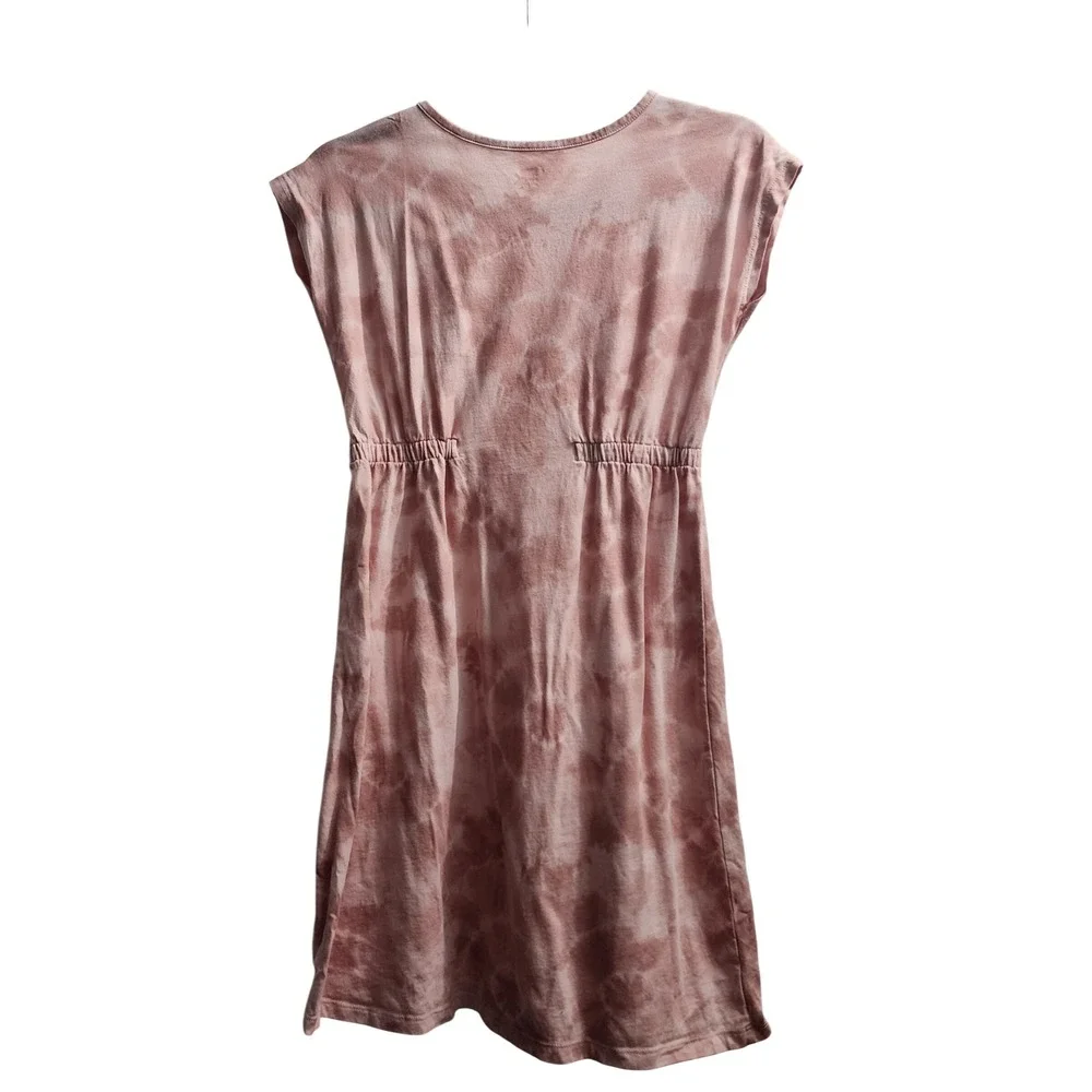 Old Navy Girls Tie Dye Tunic Dress Elastic‎ Waist Casual Kids XL 14 16 Pink
